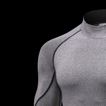 Men’s Quick-Dry Pullover Sweater with Stand Collar – Lightweight Moisture-Wicking Activewear